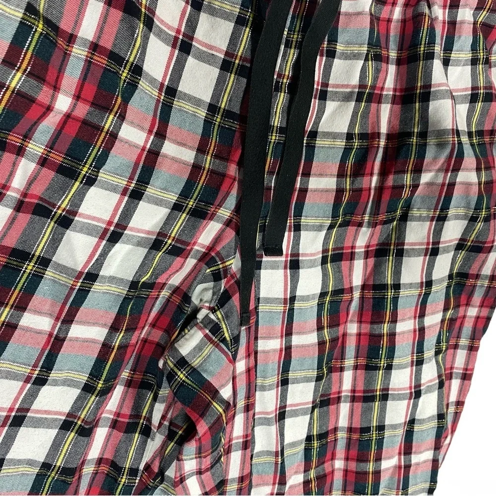 Victoria's Secret Women's Pajama‎ Pants Size Large Plaid Drawstring Sweats